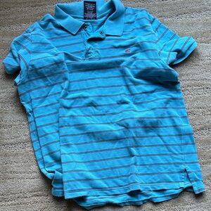 Polo by Ralph Lauren Light Blue Striped Polo Shirt
